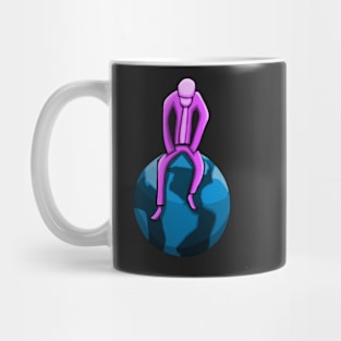 Top Of The World Logo(Pink and Blue) Mug